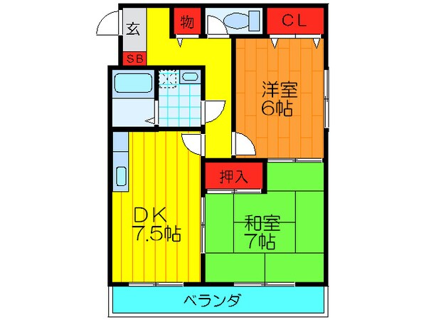 グレースシャトーの物件間取画像